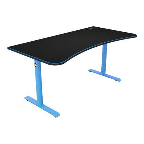 Компьютерный стол Arozzi Arena Gaming Desk/Черный МДФ/Голубой металл в Столплит