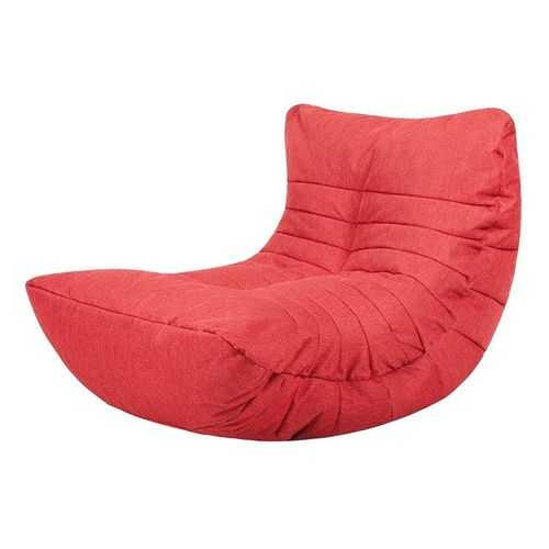 Кресло бескаркасное Папа Пуф Cocoon Chair Red, размер L, рогожка, красный в Столплит