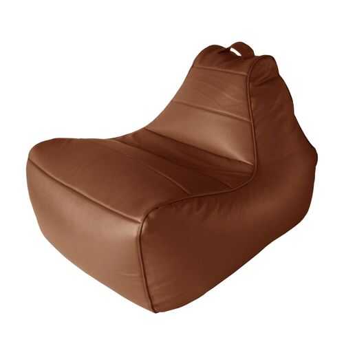 Кресло-мешок Папа Пуф Modern Lounger Brown, размер L, экокожа, коричневый в Столплит