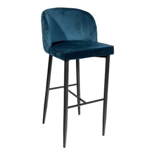 Мягкий барный стул STOOL GROUP MC11B HLR-63 Сине-зеленый, вельвет в Столплит